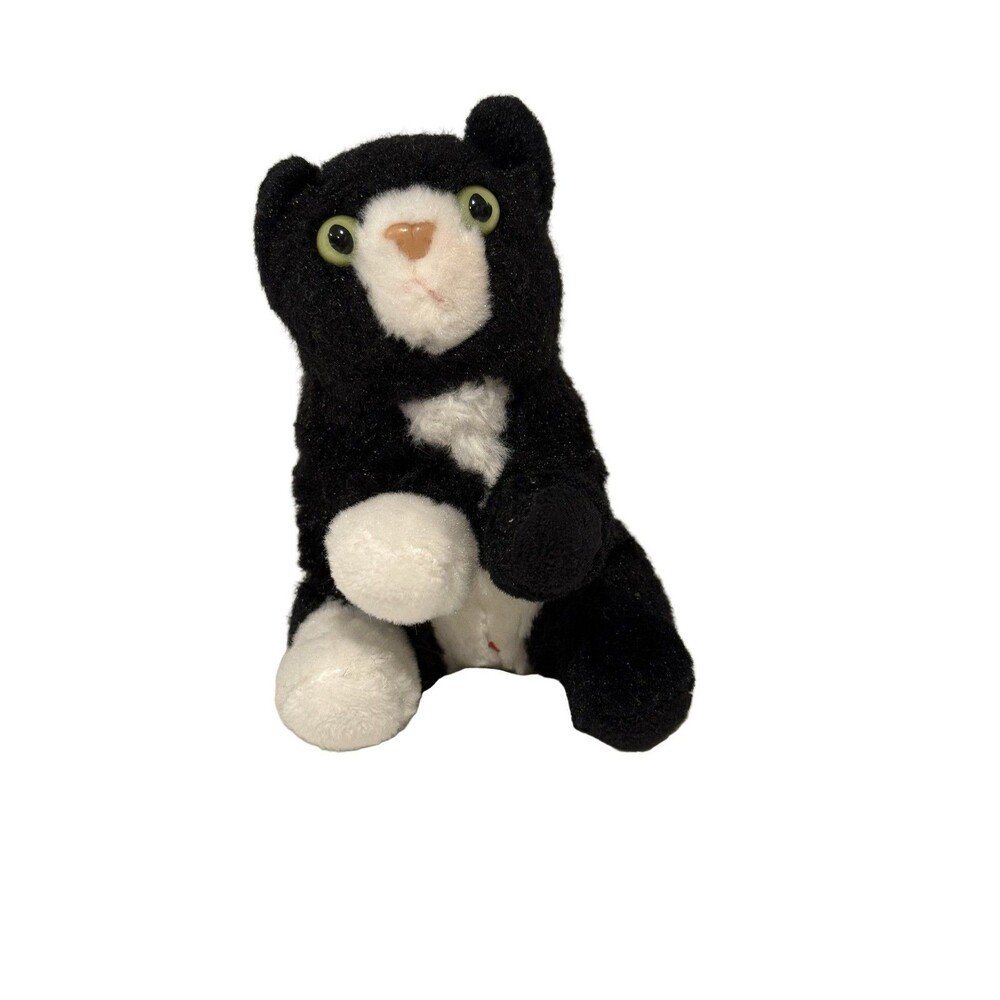 Monkey Island Cat Black White Mini Plush Toy